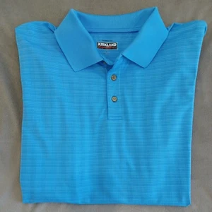 Kirkland Performance Polo Men's Size XL Short Sleeve Blue EUC - Picture 1 of 9