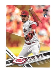 LUIS CASTILLO RC 2017 Topps Actualización DORADO Paralelo #/2017 -CINCINNATI REDS- US139 - Imagen 1 de 1