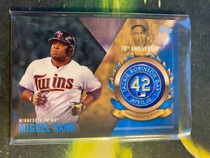 2017 Topps #JRPC-MSA Miguel Sanó 💥🔥Jackie Robinson Day Commemorative Patch🔥💥 - Bild 1 von 2