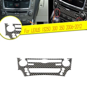 Für LEXUS IS250 300 350 06-12 Carbon Fiber Console Panel Aufkleber Trim Cover - Picture 1 of 8