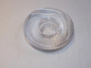 Simon Pearce Crystal Votive Candle Holder, Swirl Design - Picture 1 of 4