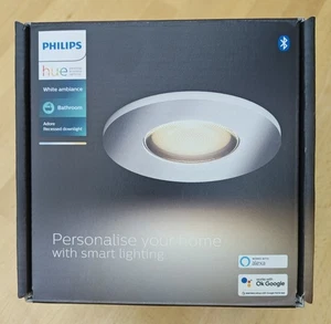 Philips Hue Adore White Ambiance 350 Lumen IP44  Recessed Downlight - Picture 1 of 5