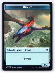 MTG Drake // Koma's Coil Double-Sided Token T Commander: Murders at Karlov Manor - Picture 1 of 2