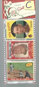 1959 TOPPS Christmas RACK PACK W/HOFER STAN MUSIAL B.B.THRILLS/BILLY MARTIN - Picture 1 of 8