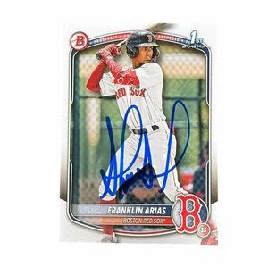Franklin Arias Signed Card 1st Bowman Paper Auto Autographed Boston Red Sox - Picture 1 of 3