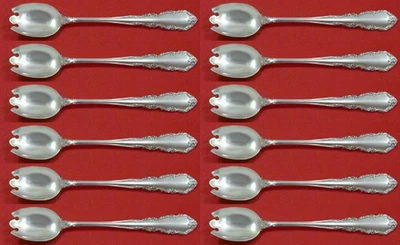 Garfo de sobremesa de sorvete prata esterlina Shenandoah by Wallace conjunto de 12 personalizado 6" - Imagem 1 de 4