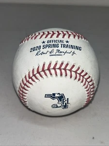 RAWLINGS OFFICIAL MAJOR LEAGUE BASEBALL 2020 FLORIDA SPRING TRAINING GAME USED - Picture 1 of 5