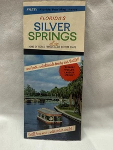 VTG 1965 Florida's Silver Springs Home of World-Famous Glass Bottom Boats - Picture 1 of 13