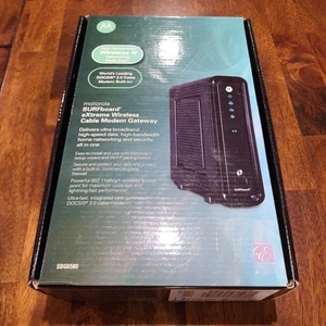 Motorola Modem/WiFi Router Arrius Surfboard N300 Dual Band Model SBG6580 Works - Picture 1 of 11