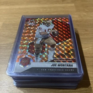 2021 Panini Mosaic - Super Bowl MVPs #291 Joe Montana Orange Reactive Prizm - Picture 1 of 2