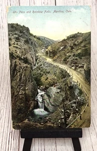 Manitou, Colorado Ute Pass and Rainbow Falls CO Postcard - Picture 1 of 4