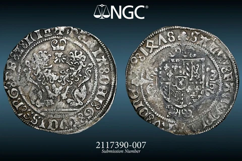 1478 BELGIUM 2B (DOUBLE BRIQUET) BRABANT ANTWERP LEV-II-32 NGC VF35 #2117390-007 Cover
