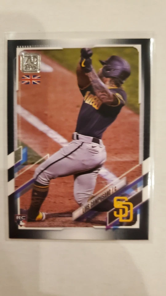LUIS CAMPUSANO 2021 Topps UK Edition BLACK PARALLEL ROOKIE #/125 Padres - Image 1 of 1