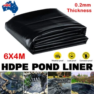 6X4M Durable Pond Liner Waterproof Strong Quality Pools Underlayment Membrane - Picture 1 of 11