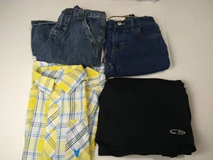 Boys Size 8 Bundle Collared Long Sleeve Three Shorts - Picture 1 of 15