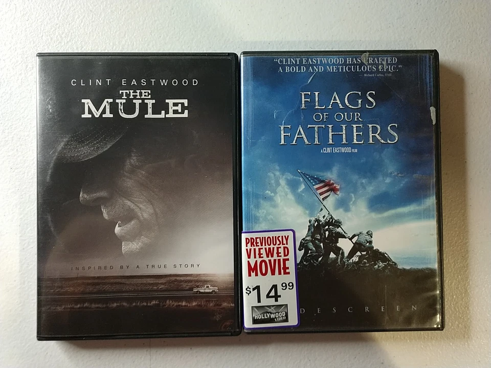 Clint Eastwood DVD Lot Of 2 - The Mule, Flags Of Our Fathers Foto 1 de 2