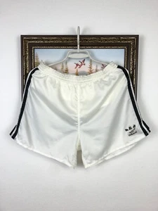 Vintage 90's Adidas Nylon Shorts White Athletic Sport Run Mens Hype Y2K Size M - Picture 1 of 13