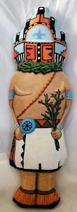 Bambola Kachina peluche Soft Spirit fatta a mano nel 1994 vintage sud-ovest 14,5"" x 5"" USA - Foto 1 di 7