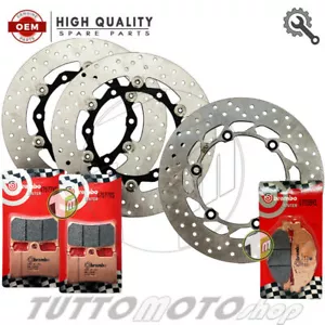 KIT DISCHI ANT + POST + PASTIGLIE BREMBO SINTERIZZATE YAMAHA TMAX 500 2008-2012 - Foto 1 di 5