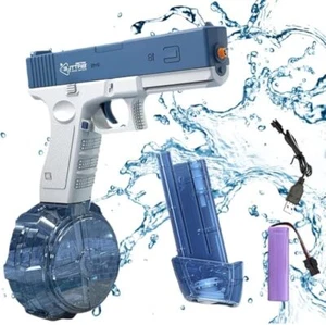Electric Rechargeable Automatic Water Gun Kids Beach Outdoor Activity (Blue) AU - Picture 1 of 4