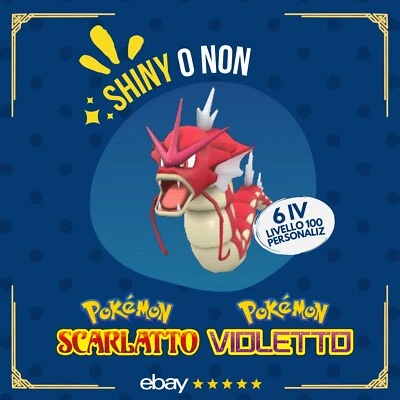 Gyarados Shiny o Non ✨ 6 IV Competitivo Custom Pokémon Scarlatto Violetto 🟠🟣 - Immagine 1 di 4