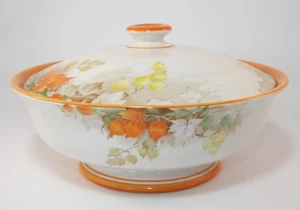 Vintage Shelley Winter Cherry 9" Round Lidded Serving Tureen c1930s Lot B VGC - Picture 1 of 9
