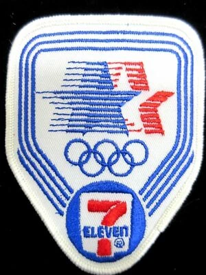 Vintage US Olympic Team 7 Eleven Sponsor Sew On Embroidered Patch NOS - Image 1 of 2