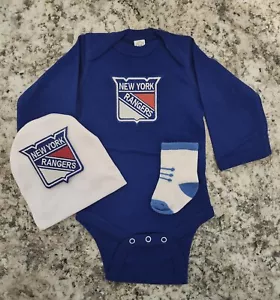 NY Rangers Baby-/Babykleidung Rangers Hockey Babygeschenk NY Rangers Babygeschenk - Bild 1 von 2