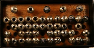 LONG COLLETS NO NAME WITH SHOULDER WATCHMAKER LATHE 8mm VARIOUS SIZES #1-80 LONG - Picture 1 of 5