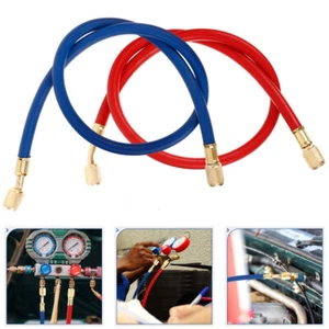 2 Pcs Tube Tool Refill Hose Car Ac Recharge Kit - Picture 1 of 12