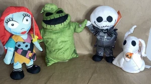 New Animated NIGHTMARE BEFORE CHRISTMAS JACK SKELLINGTON SALLY ZERO OOGIE BOOGIE - Picture 1 of 2