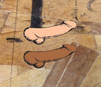 Calcomanía de broma de pene pegatina camión polla divertida mordaza vinilo regalo impermeable 2 por 1 Foto 1 de 3