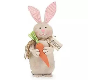 Easter Bunny With Carrot home decor - Picture 1 of 1
