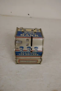 BANCO DE REGISTRO DE MONEDAS DE DIEZ CENTAVOS J. CHEIN DE COLECCIÓN LITOGRAFÍA DE HOJALATA TIENE $10 DE MONEDAS DE DIEZ CENTAVOS - Imagen 1 de 7