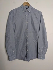Armani Exchange Shirt Mens Extra Small Slim Blue White Striped Cotton Business - Picture 1 of 12