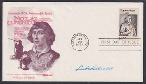 Dr. Lubos Kohoutek, Czech Astronomer, autograph on Copernicus FDC - Picture 1 of 1