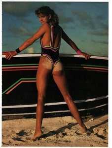 1990 Kathy Irland Sand Sport illustriertes Magazin Foto von hinten 8,5"x11" - Bild 1 von 1