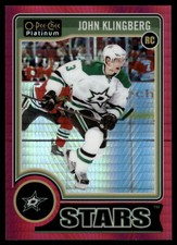 2014 O-Pee-Chee Platinum #189 John Klingberg Red Prism