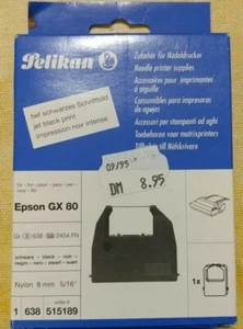Cinta de impresión Pelikan Epson GX 80 / Commodore MPS 1000 en embalaje original - Imagen 1 de 2