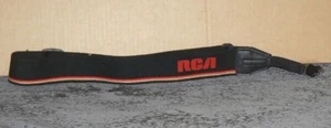 Vintage RCA Black with Red & White Stripe Camcorder Strap  A2383 - Picture 1 of 2