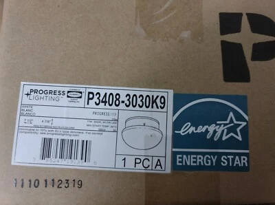 Progress Lighting P3408-LED Fitter 1 Light 8"W Energy Star - White - Image 1 of 3