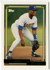 Topps Gold Winner #695 1992 Gary Sheffield Milwaukee Brewers - Imagen 1 de 2