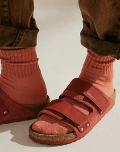 Birkenstock Uji Damen Freizeit Schmale Passform Sandale Sienna Rot Lifestyle Schuh NEU - Bild 1 von 12