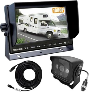 Backup Camera System VMS 1080P high Definition Wired 2 Videos 7" Wide in-Plan... - Picture 1 of 1