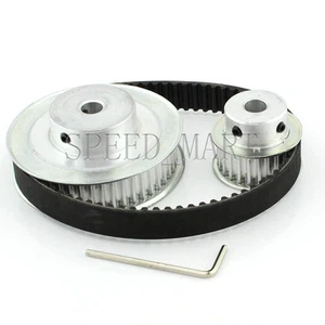 HTD5M 48T 24T larghezza cintura 15 mm kit set cinghia di temporizzazione rapporto riduzione 2:1 CNC - Foto 1 di 5