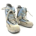 Burton Ruler Blue Gray Lace-Up Snowboard Boots Women's Size 9