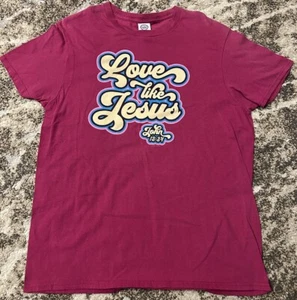 Love Like Jesus Shirt Women’s Pink Size Large John 13:34 Religious Jesus Christ - Picture 1 of 5