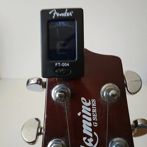 Sintonizador de guitarra Fender FT-004 - cabezal con clip - mini-probado/funciona - Imagen 1 de 11
