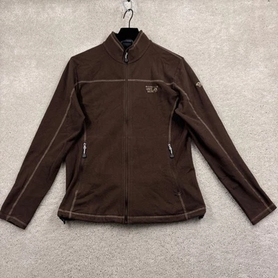 Cortavientos Mountain Hardwear polar para mujer talla grande marrón bolsillos cremallera completa Foto 1 de 4