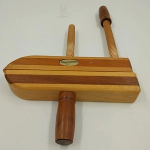Craftsman Classic Maple Walnut Hand Screw Wood Clamp 6" Cap 4.5" Throat 1.5" Thk - Picture 1 of 5